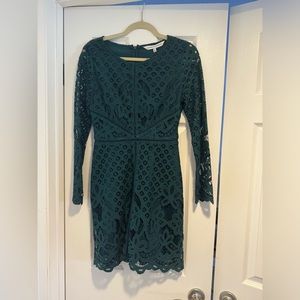 Green Lace Dress - cupcakes and cashmere